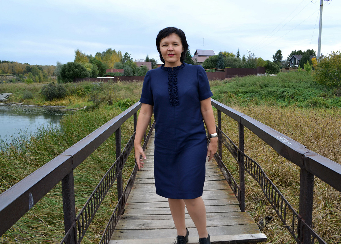 Лаконичное платье с рюшами от Любаева Светлана