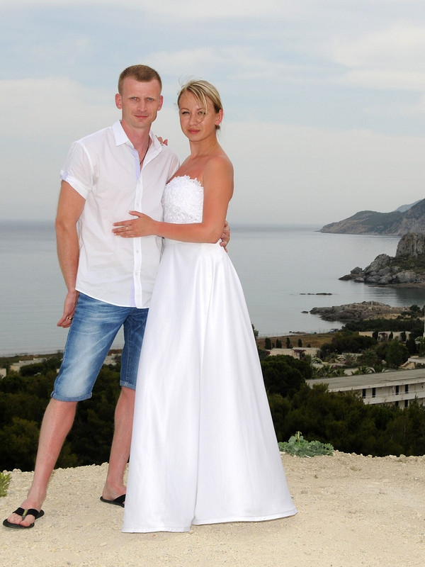 Свадебное платье-бюстье + юбка от Tata Laynen