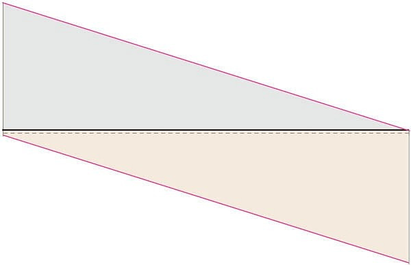 Двухцветный шерстяной шарф с узором из треугольников: мастер-класс