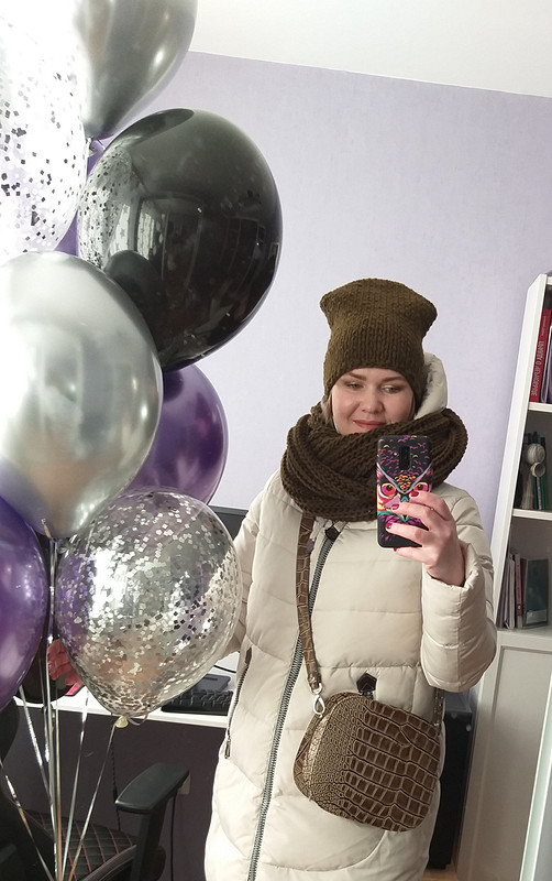 Комплект к сумке: шапка и шарф от Татьяна