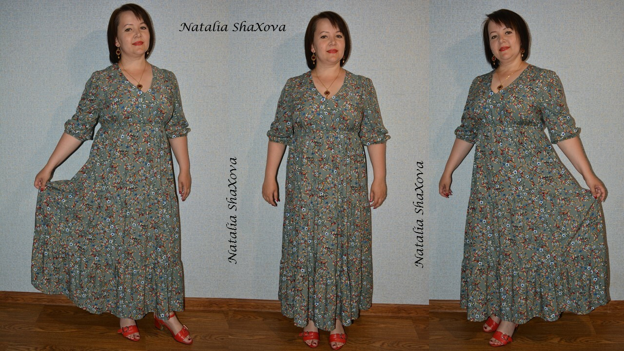 Платье «Цветочная поляна» от Наталья Шахова