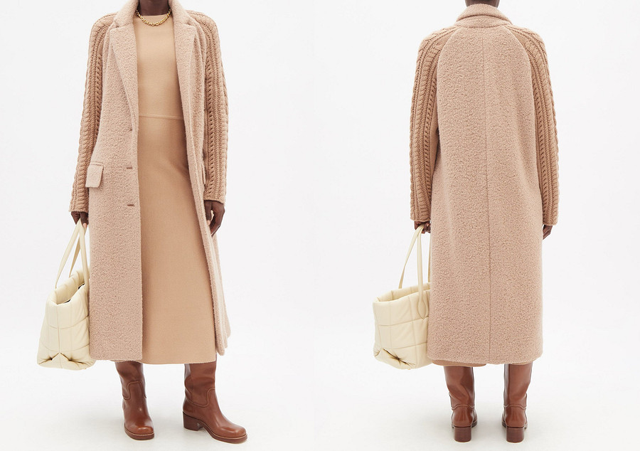Вещь дня: элегантное пальто с вязаными рукавами от Gabriela Hearst