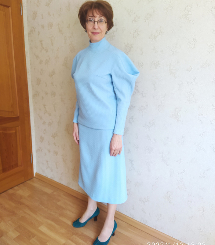 Голубая готика: юбка и блузка от Elena_Fa