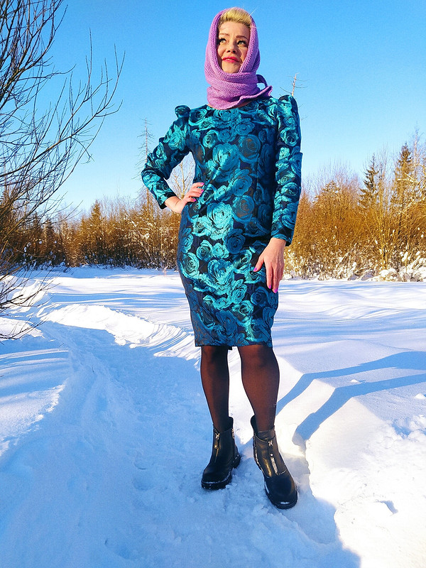 Жаккардовое платье от Emiliya