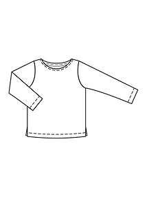 Технический рисунок базового пуловера