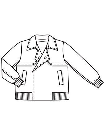 Технический рисунок куртки-блузона