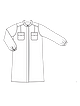 Платье-рубашка с супатной застёжкой №128 — выкройка из Burda 11/2022