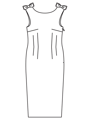 Винтажное платье-футляр