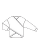 Пуловер с перекрещивающимися деталями №117