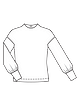 Пуловер с широкими рукавами №121