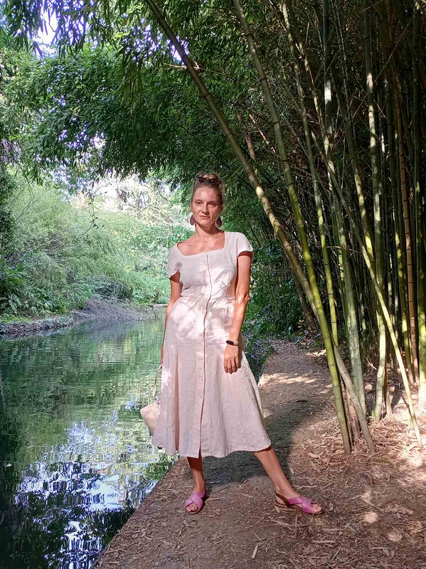 Платье льняное из журнала 6/90 от jveugeva
