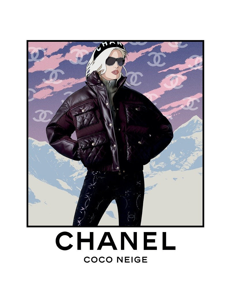 Новая кампания Chanel объединила фото и видео с рисунком