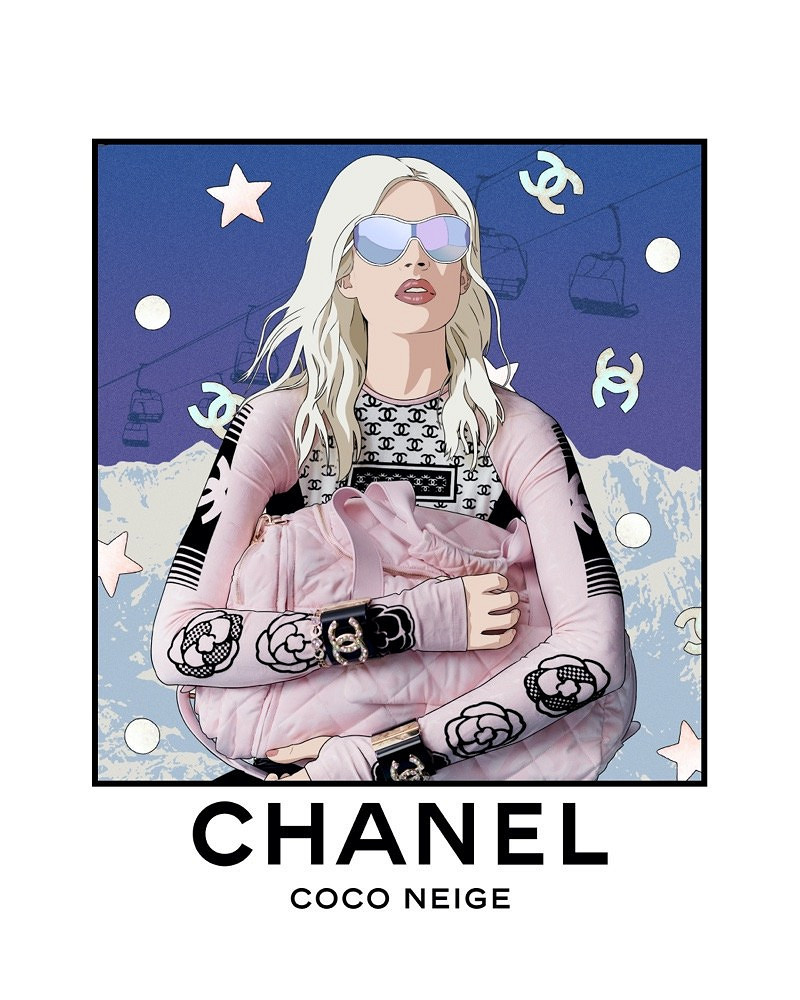 Новая кампания Chanel объединила фото и видео с рисунком — BurdaStyle.ru