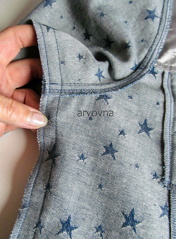 «Звездная» джинсовка для племяшки, вернее - подробности пошива :-) от Елена  arvovna