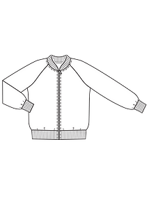 Технический рисунок блузона для мальчика