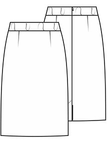 Техника шитья прямой юбки