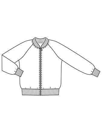 Технический рисунок блузона для мальчика