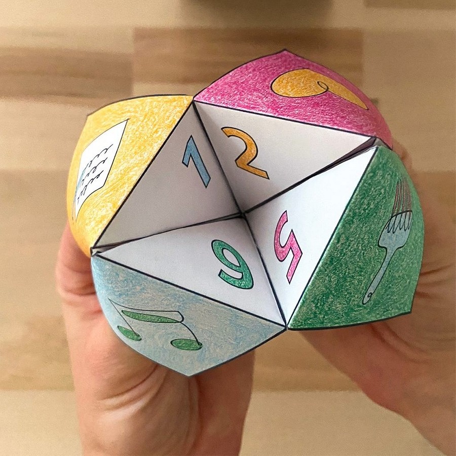 Оригами гадалка из бумаги для детей: готовые схемы, правила заполнения, фото идеи