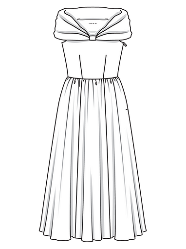 Платье с пышной юбкой