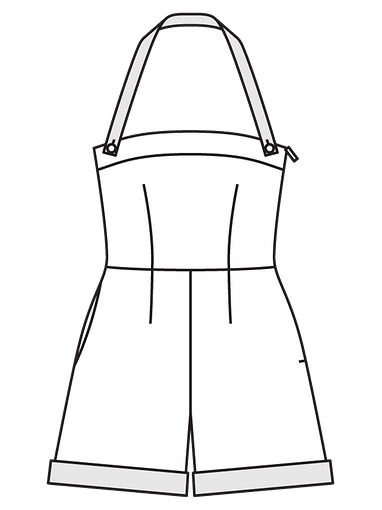 Короткий комбинезон и юбка