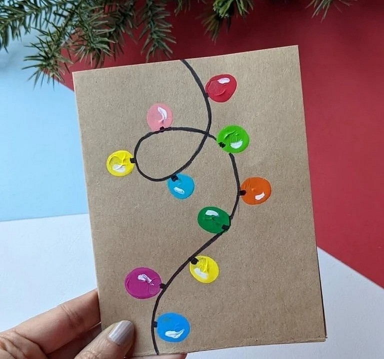Новогодняя открытка своими руками: 22 простые и красивые идеи с описаниями