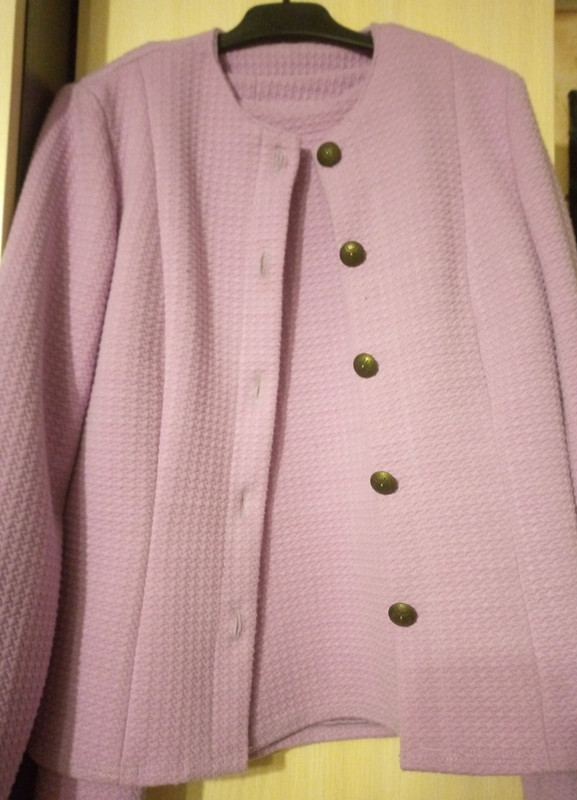Розовый (или сиреневый?) костюмчик: юбка и жакет от MargaritaKv