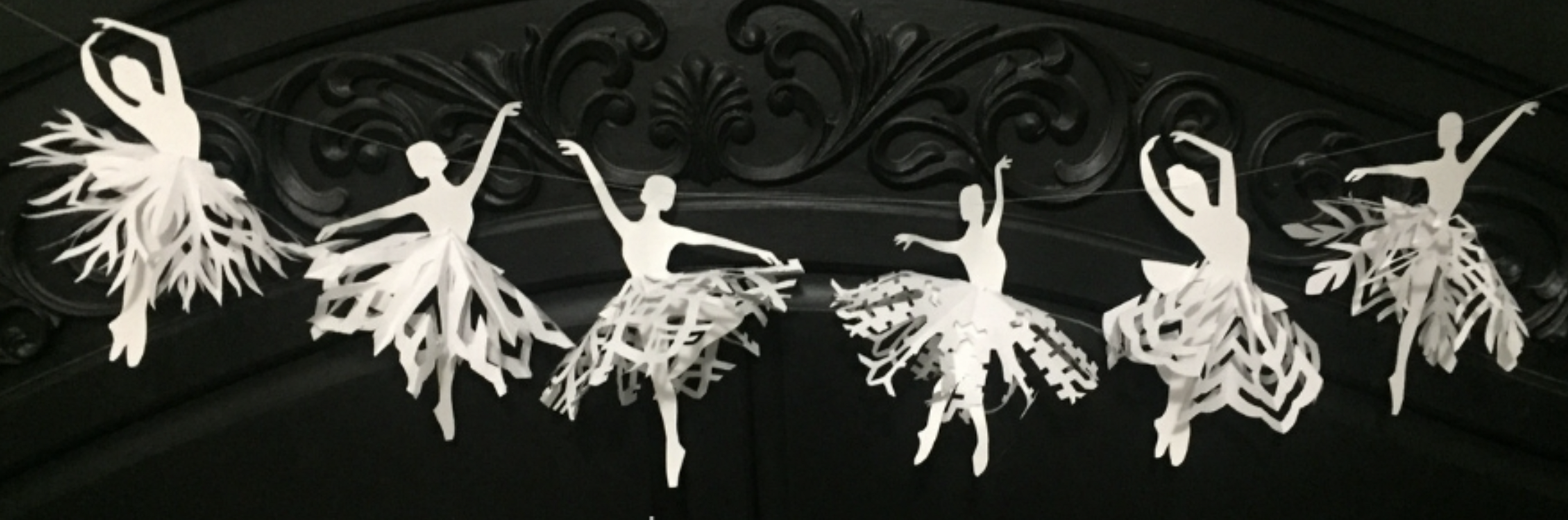 Снежинки балеринки — шаблоны
