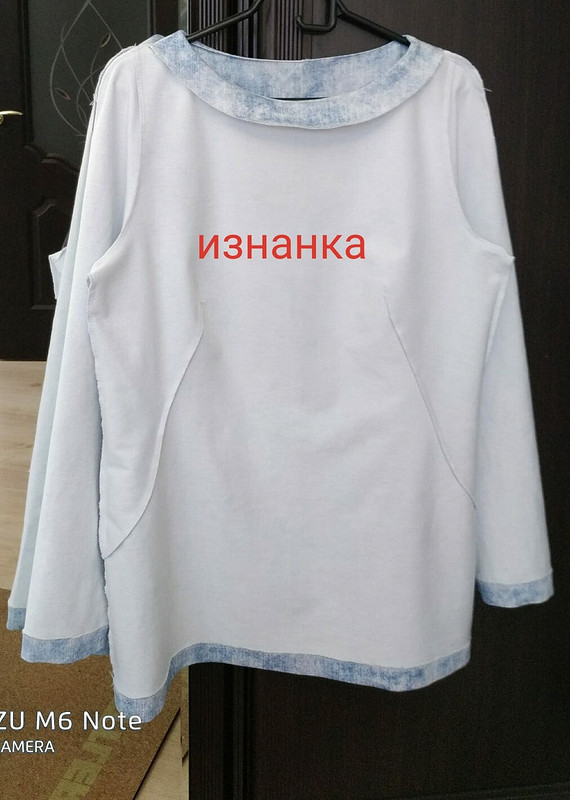 Пуловер-туника из футера по выкройке платья от AnetaVladimirskaya