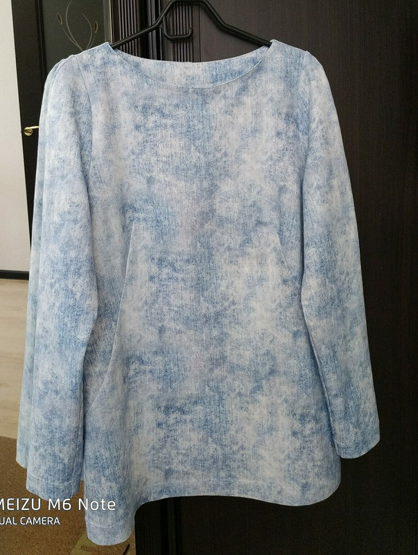 Пуловер-туника из футера по выкройке платья от AnetaVladimirskaya