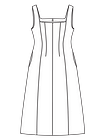Платье-сарафан приталенного силуэта