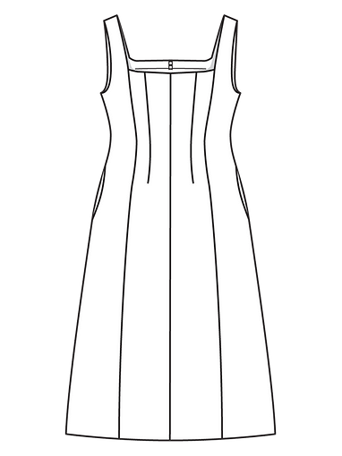 Платье-сарафан приталенного силуэта