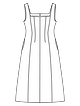 Платье-сарафан приталенного силуэта №102 — выкройка из Burda 12/2022