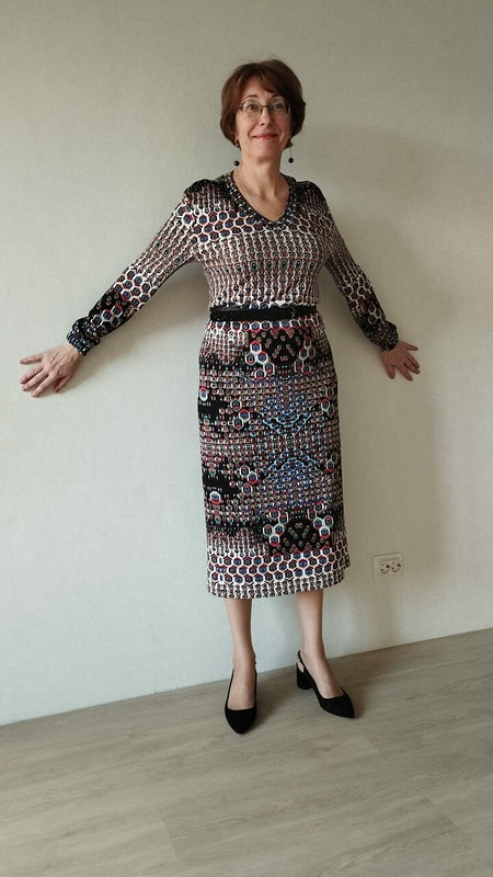 Трикотажное платье «Микросхемы» от Elena_Fa