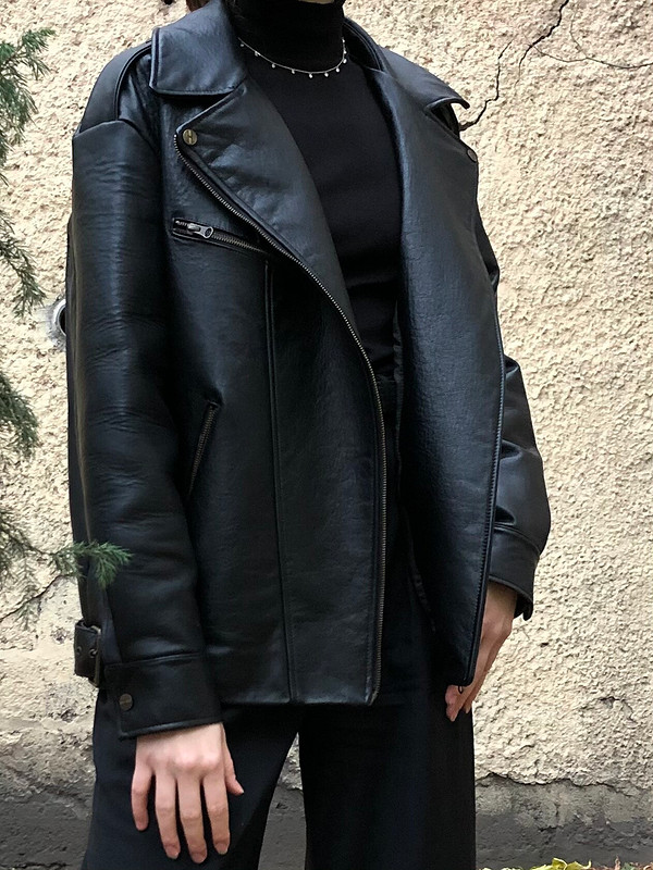 Куртка-косуха из кожи наппа от TanjaF