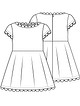 Платье для девочки №1 A — выкройка из Knipmode Fashionstyle 1/2023