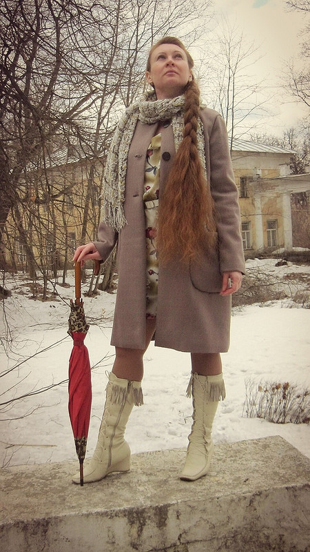 Пальто с накладными карманами от SvetlanaART