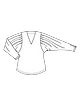 Блузка с объёмными рукавами №104