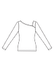 Пуловер с асимметричным вырезом №107
