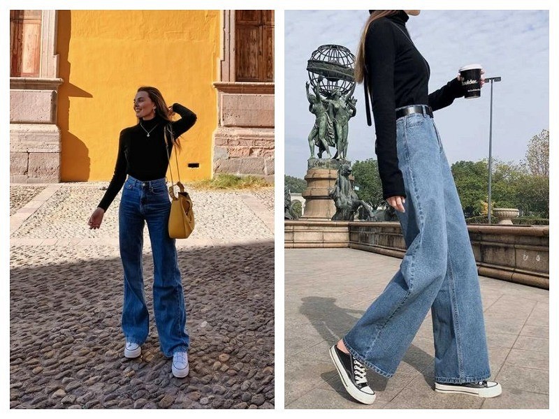 Как носить джинсы с сапогами весной-2021: модные правила и запреты
