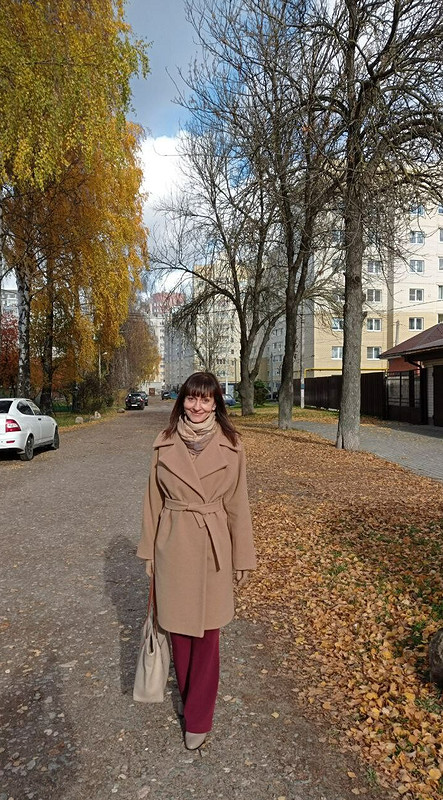Пальто-халат цвета camel от Olga_2021