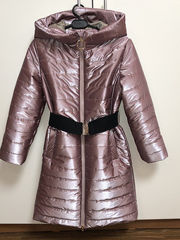 Стёганное пальто для дочки