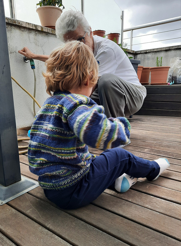 Кардиган и детский пуловер от marsellin