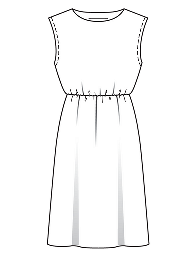 Платье простого кроя