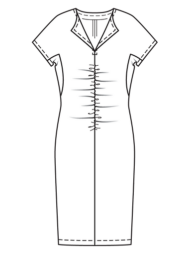 Трикотажное платье-футляр
