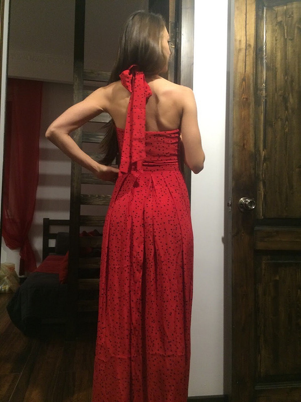 Платье с открытой спиной ....Ledy in Red от elena2070