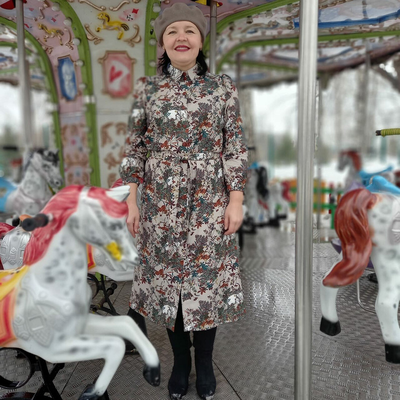 Платье с белыми слонами от Любаева Светлана