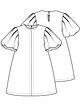 Платье для девочки №1 А — выкройка из Knipmode Fashionstyle 5/2021