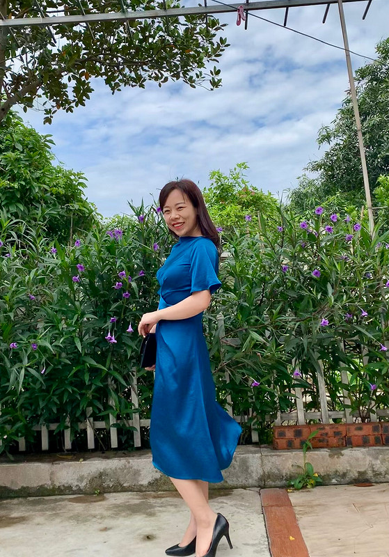 Платье «Elegant blue dress» от Binh Ngo