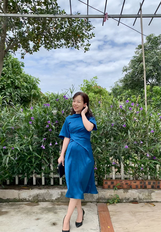 Платье «Elegant blue dress» от Binh Ngo