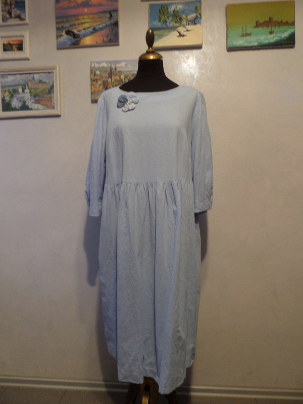 Платье небесно-голубое от rusinova